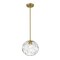 Z-Lite Chloe 1 Light Pendant, Olde Brass & Clear 490P10-OBR - alternate 4